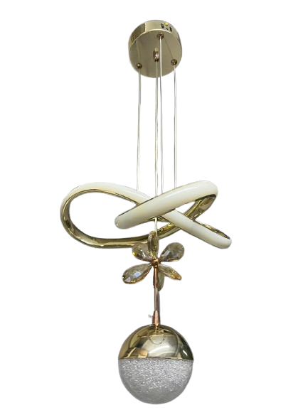 GOLD  KARMAŞIK TEK TOPLU LED AVİZE 