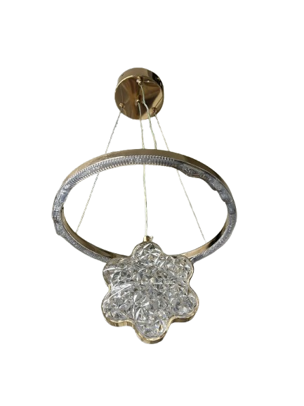 KRİSTAL GÜMÜŞ TEK SARKIKLI LED AVİZE