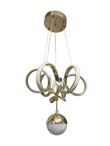 GOLD KARMAŞIK TEK TOPLU LED AVİZE