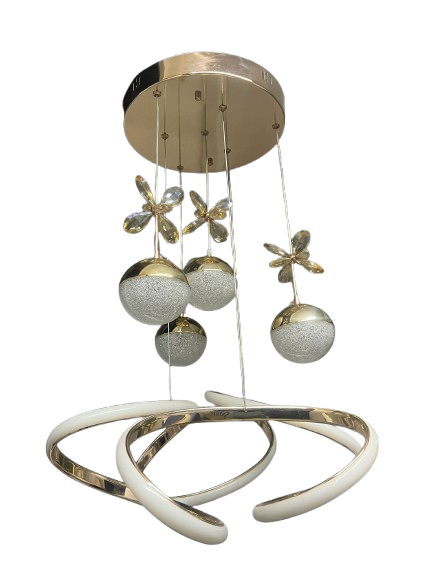 KUMANDALI DRON 4 TOPLU GOLD SARKIK  LED AVİZE 