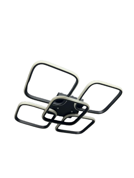 SİYAH KARE BASIK TAVAN LED  AVİZE