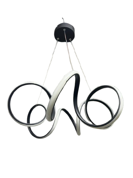 SİYAH BUKLELİ LED AVİZE