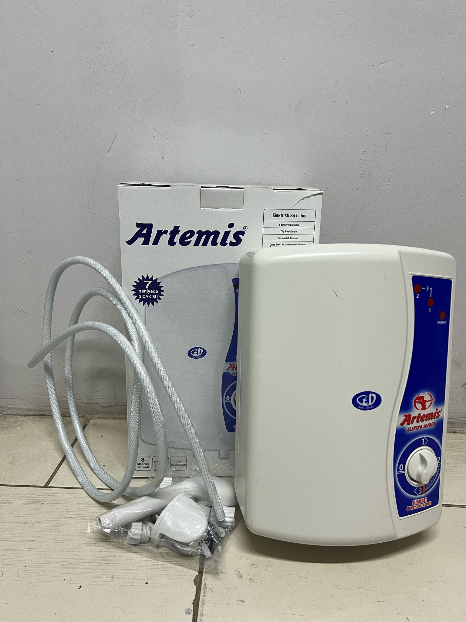 ARTEMİS ELEKTİRİKLİ ANİ SU ISITICI